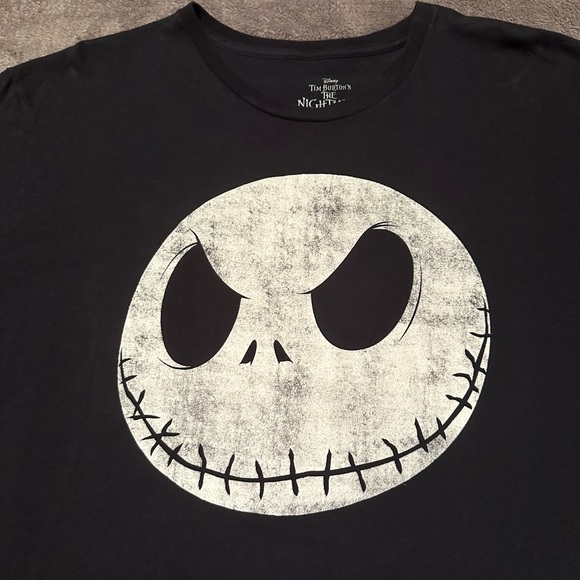 Jack Skeleton Nightmare Before Christmas t-shirt XXL 2XL Black - Picture 2 of 4